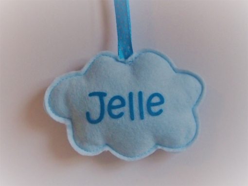 Hangertje wolk blauw